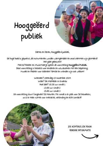 Voorstelling Hooggeëerd publiek