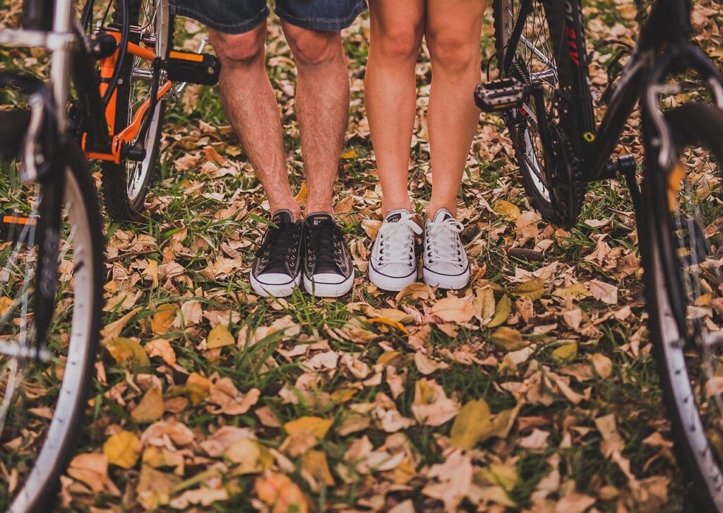 Fietsen of wandelen met Sabine en Evelien