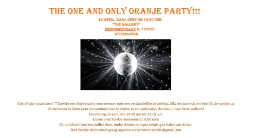 Stekkie Oranje Feest