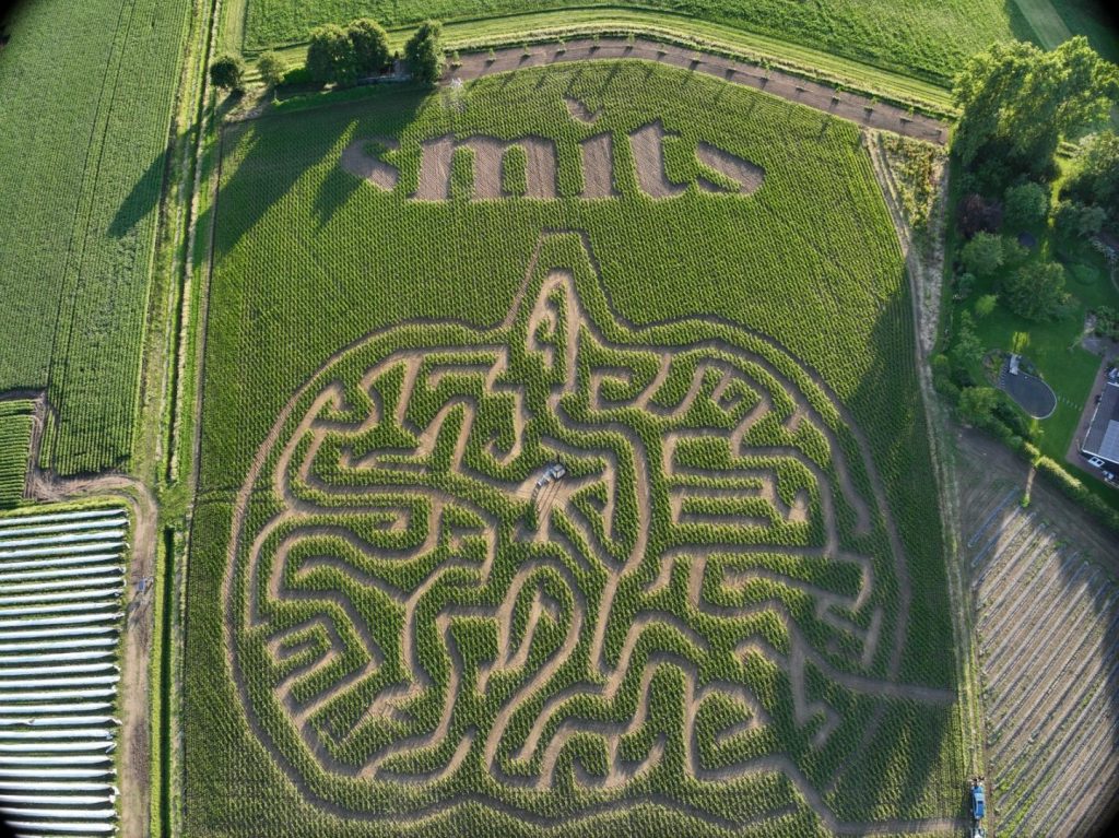 Maisdoolhof en lunchen