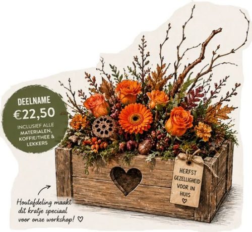 Workshop Herfstbloemschikken